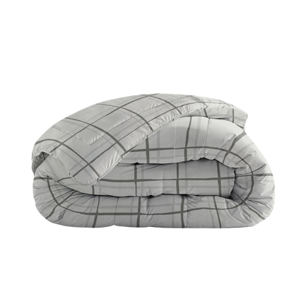 Sleeptime All-in one Lazy dekbed Hannah Grijs Met Kussenslopen 240x220 - van Sleeptime - Nu verkrijgbaar bij Mijn Voordeelshop!