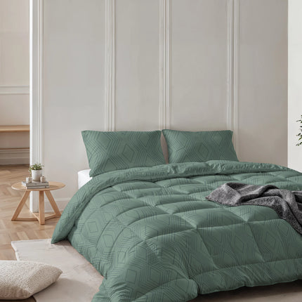 Sleeptime All-in one Lazy dekbed Dorian Groen Met Kussenslopen - van Sleeptime - Nu verkrijgbaar bij Mijn Voordeelshop!