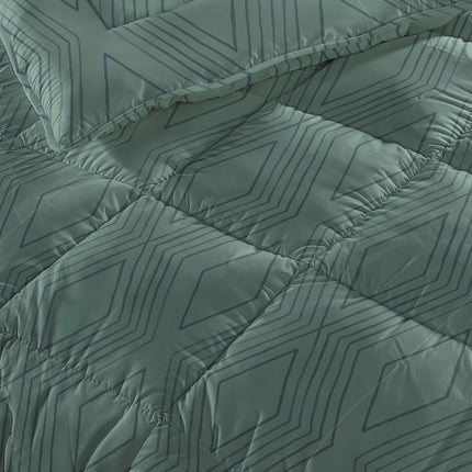 Sleeptime All-in one Lazy dekbed Dorian Groen Met Kussenslopen - van Sleeptime - Nu verkrijgbaar bij Mijn Voordeelshop!
