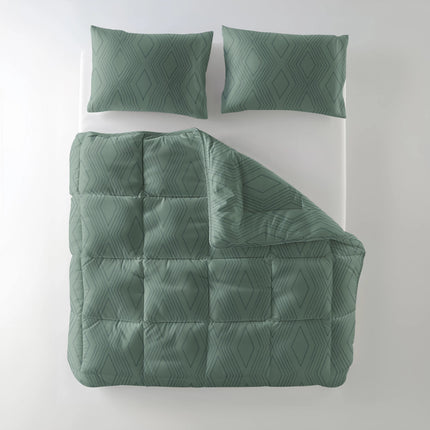 Sleeptime All-in one Lazy dekbed Dorian Groen Met Kussenslopen - van Sleeptime - Nu verkrijgbaar bij Mijn Voordeelshop!