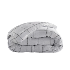 Sleeptime All-in one Lazy dekbed Deep check Wit Met Kussenslopen 240x220 - van Sleeptime - Nu verkrijgbaar bij Mijn Voordeelshop!