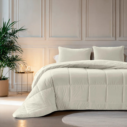 Sleeptime Lazy Velvet Dekbed Zonder Overtrek Créme - van Sleeptime - Nu verkrijgbaar bij Mijn Voordeelshop!