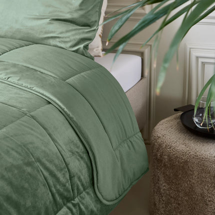 Sleeptime Lazy Velvet Dekbed Zonder Overtrek Groen - van Sleeptime - Nu verkrijgbaar bij Mijn Voordeelshop!