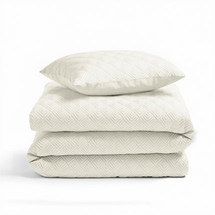 Sleeptime Dekbedovertrek Milano 3D Créme - van Sleeptime - Nu verkrijgbaar bij Mijn Voordeelshop!