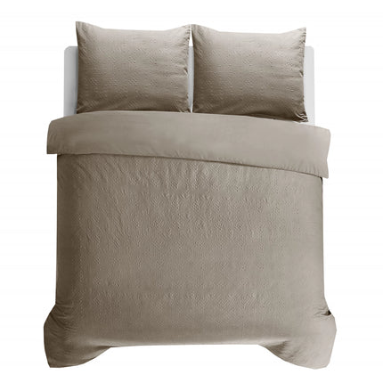 Sleeptime Dekbedovertrek Milano 3D Taupe/Grijs 220 - van Sleeptime - Nu verkrijgbaar bij Mijn Voordeelshop!