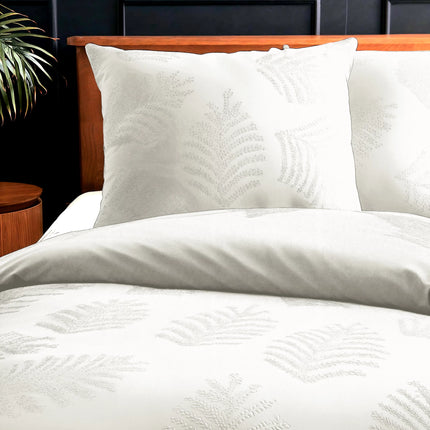 Sleeptime Dekbedovertrek Leaves 3D Créme - van Sleeptime - Nu verkrijgbaar bij Mijn Voordeelshop!