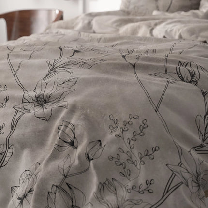 Sleeptime Dekbedovertrek Dora Taupe - van Sleeptime - Nu verkrijgbaar bij Mijn Voordeelshop!