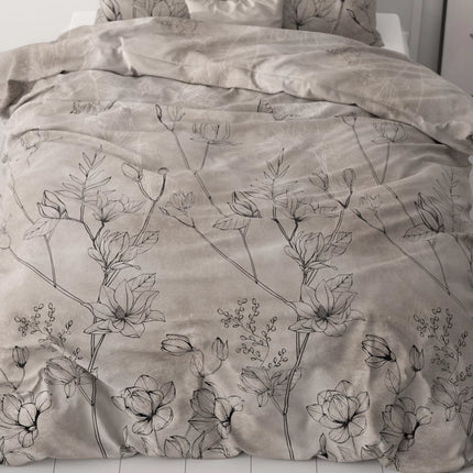 Sleeptime Dekbedovertrek Dora Taupe - van Sleeptime - Nu verkrijgbaar bij Mijn Voordeelshop!