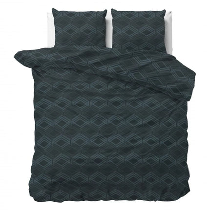 Sleeptime Dekbedovertrek Wavey Navy 220 - van Sleeptime - Nu verkrijgbaar bij Mijn Voordeelshop!