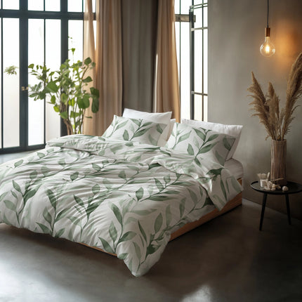 Sleeptime Urban Greenhouse Groen Dekbedovertrek - van Sleeptime - Nu verkrijgbaar bij Mijn Voordeelshop!