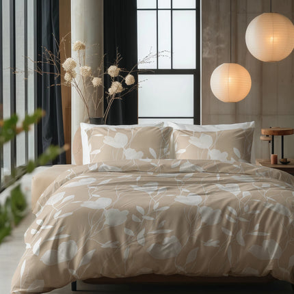 Sleeptime Spring Zand/Beige Dekbedovertrek - van Sleeptime - Nu verkrijgbaar bij Mijn Voordeelshop!