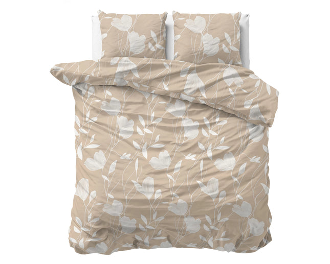 Sleeptime Spring Zand/Beige Dekbedovertrek 220 - van Sleeptime - Nu verkrijgbaar bij Mijn Voordeelshop!