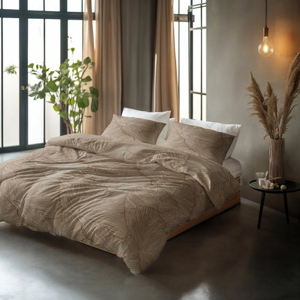 Sleeptime Amber Beige/bruin Dekbedovertrek - van Sleeptime - Nu verkrijgbaar bij Mijn Voordeelshop!