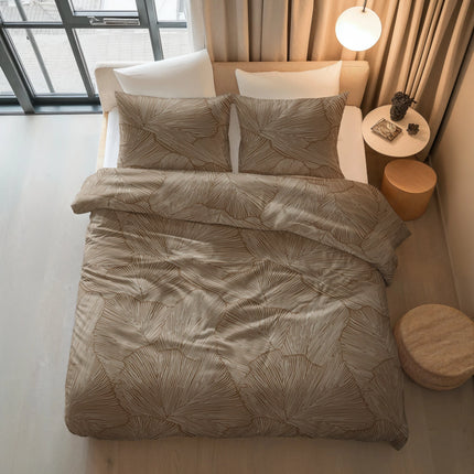 Sleeptime Amber Beige/bruin Dekbedovertrek - van Sleeptime - Nu verkrijgbaar bij Mijn Voordeelshop!