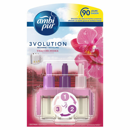 Ambi Pur 3Volution Thai Orchidee Elektrische Luchtverfrisser Navulling (20ml) 1 Stuk - van Ambi Pur - Nu verkrijgbaar bij Mijn Voordeelshop!