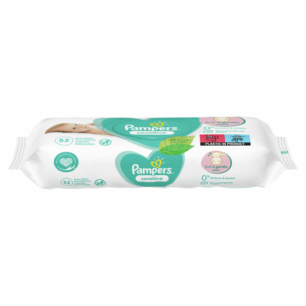 Pampers Sensitive Billendoekjes (12x52 Doekjes) - van Pampers - Nu verkrijgbaar bij Mijn Voordeelshop!