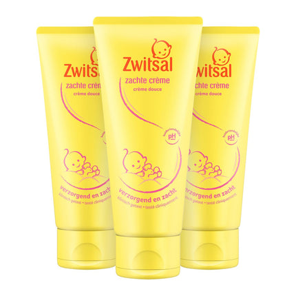 Zwitsal Baby Zachte Crème (100 ml) 3 Stuks - van Zwitsal - Nu verkrijgbaar bij Mijn Voordeelshop!