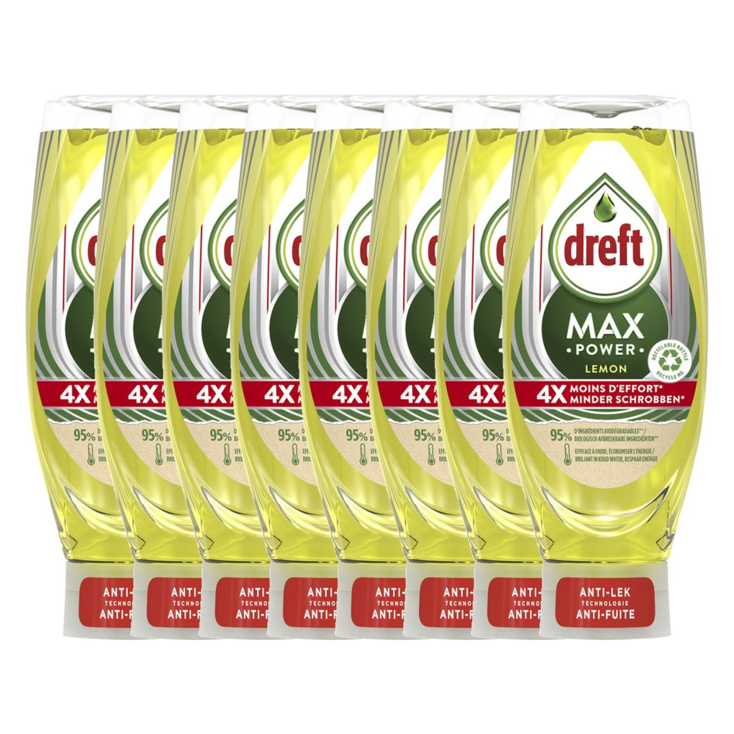 Dreft Max Power Lemon Afwasmiddel (640 ml) 8 Stuks - van Dreft - Nu verkrijgbaar bij Mijn Voordeelshop!