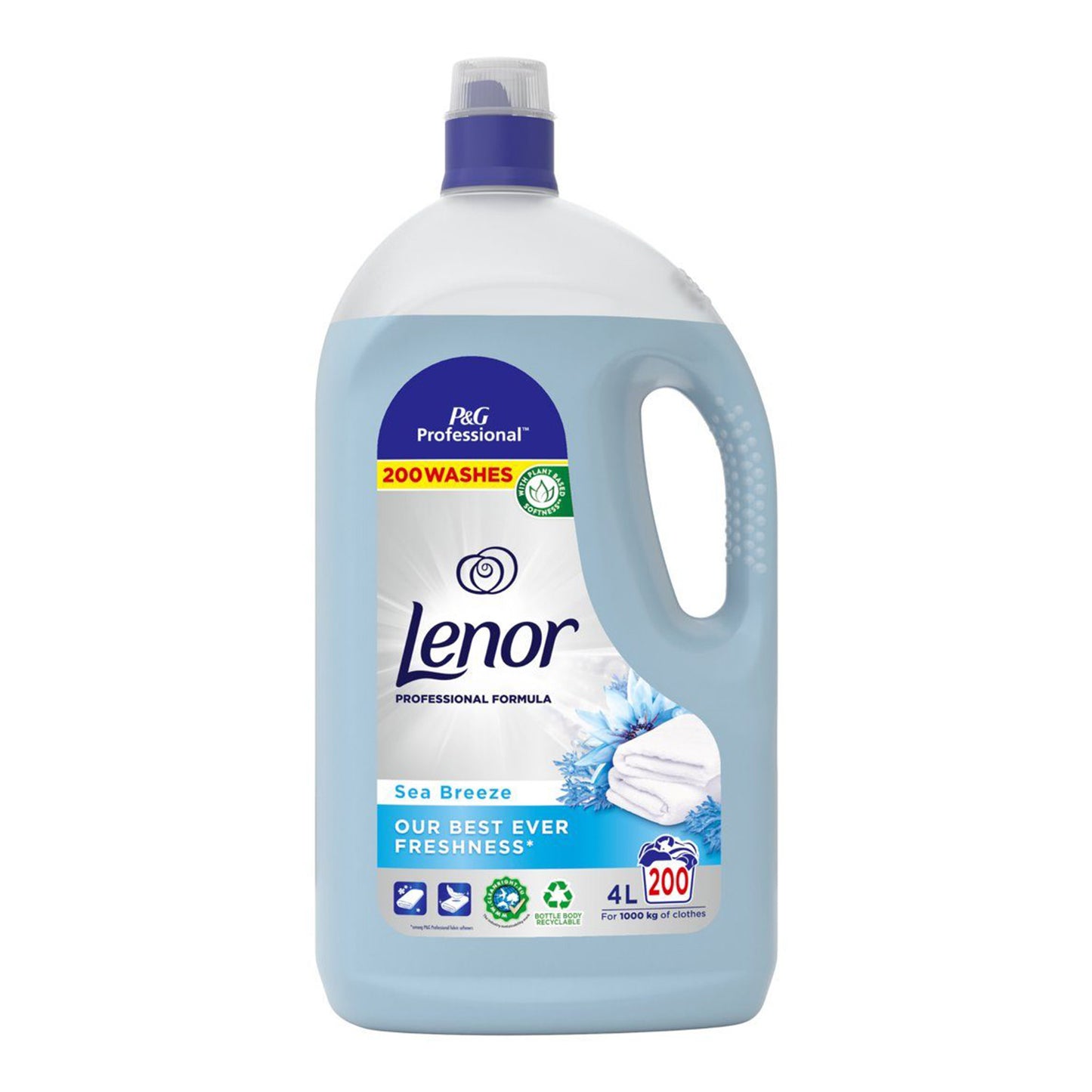 Lenor Professional Wasverzachter Sea Breeze (4 Liter) (200 Wasbeurten) 1 Stuk - van Lenor - Nu verkrijgbaar bij Mijn Voordeelshop!