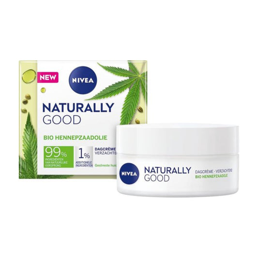 Nivea Naturally Good Dagcrème Organic Hemp Seed Oil (50 ml) - van Nivea - Nu verkrijgbaar bij Mijn Voordeelshop!