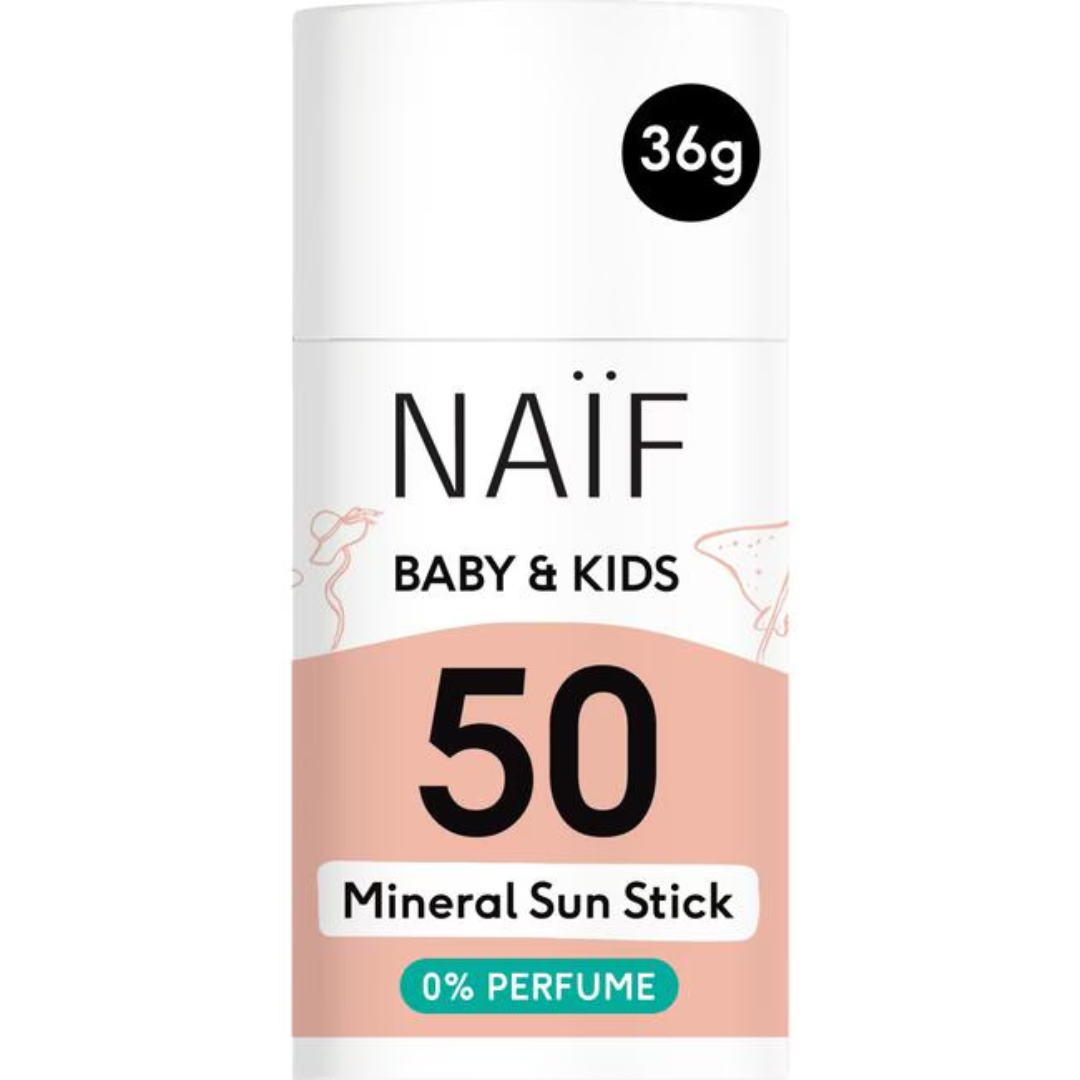 Naïf Zonnebrandstick voor Baby & Kids SPF 50 (36 gram) - van Naif - Nu verkrijgbaar bij Mijn Voordeelshop!