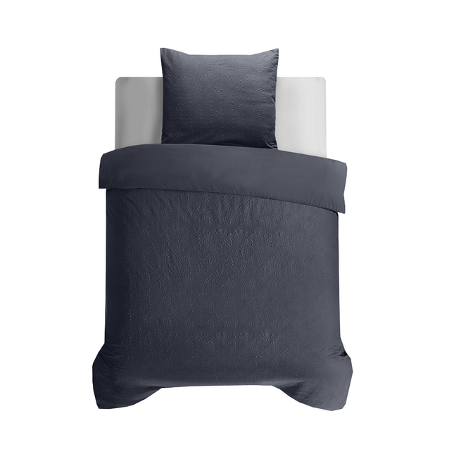 Sleeptime Dekbedovertrek Milano 3D Antraciet 140 x 200 220 - van Sleeptime - Nu verkrijgbaar bij Mijn Voordeelshop!