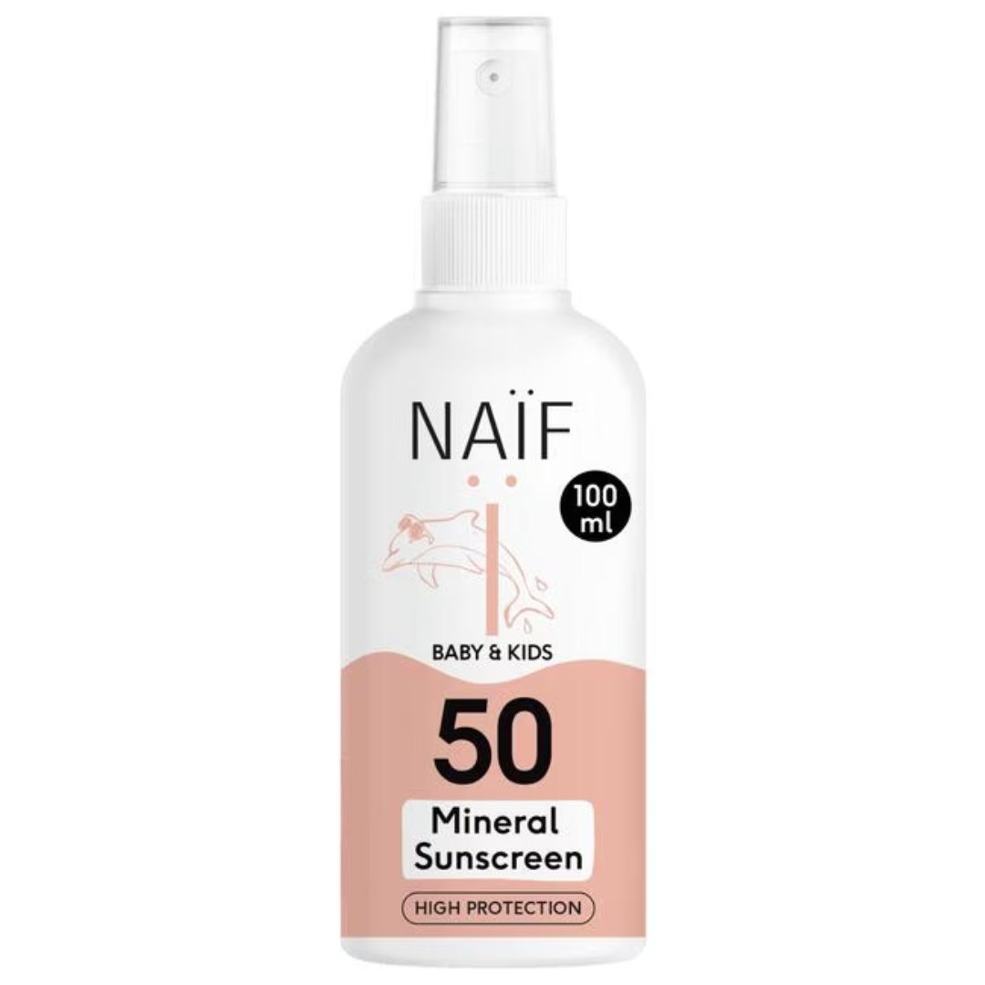 Naïf Zonnebrand Spray Baby & Kids Factor 50 (100 ML) - van Naif - Nu verkrijgbaar bij Mijn Voordeelshop!