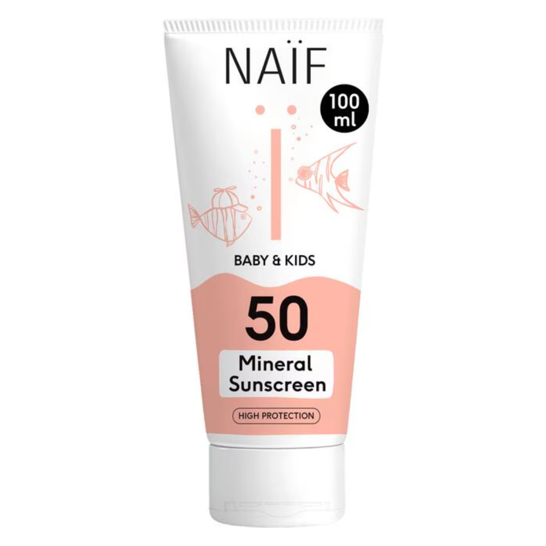 Naïf Zonnebrandcrème Baby & Kids Factor 50 (100 ML) - van Naif - Nu verkrijgbaar bij Mijn Voordeelshop!