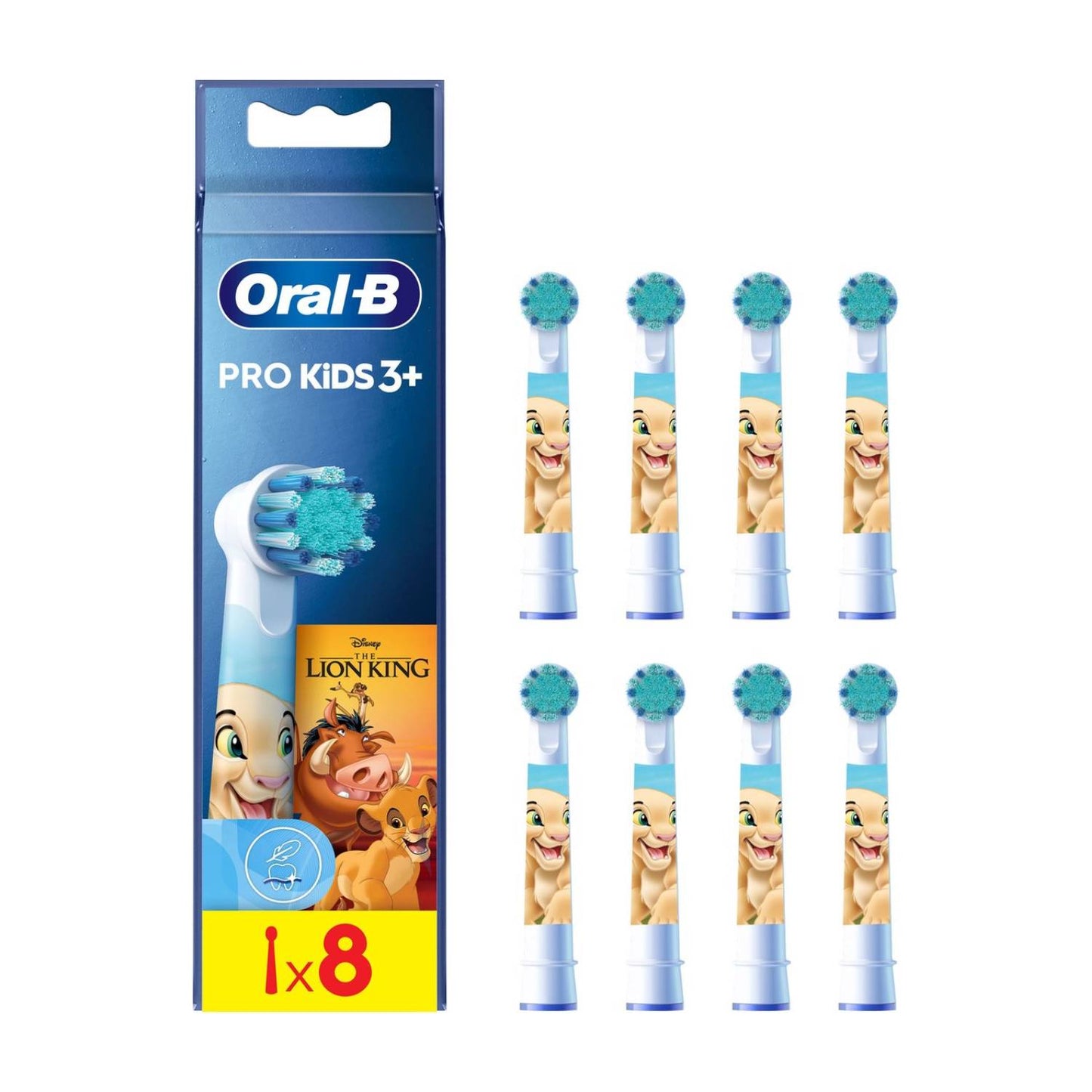 Oral-B Pro Kids Lion King Opzetborstel 8 Opzetborstels - van Oral B - Nu verkrijgbaar bij Mijn Voordeelshop!