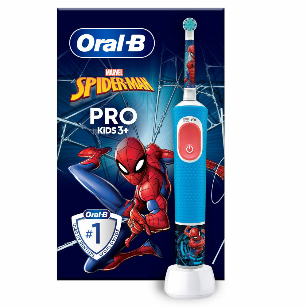 Oral-B Pro Kids Spiderman Elektrische Tandenborstel - van Oral B - Nu verkrijgbaar bij Mijn Voordeelshop!