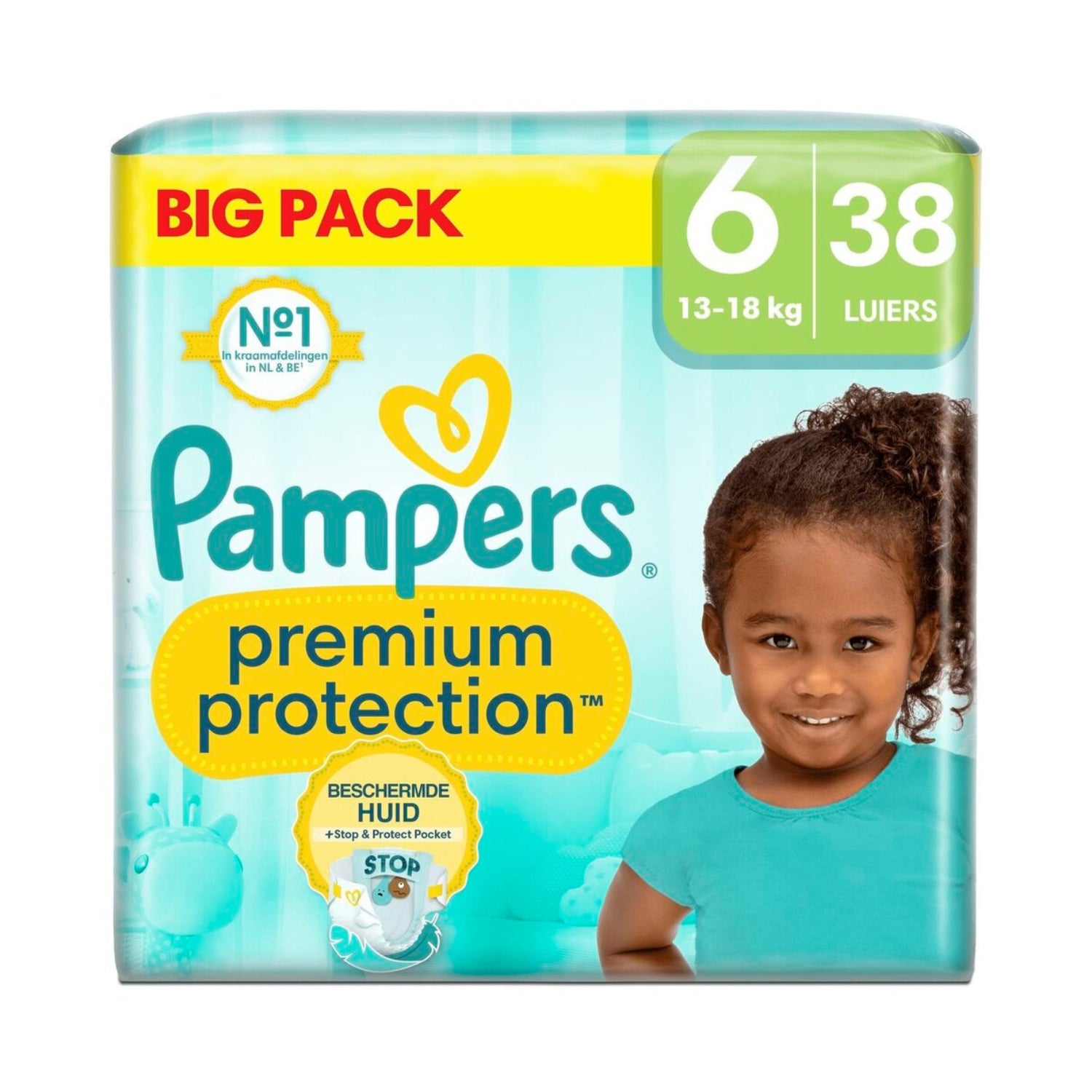 Pampers Premium Protection Maat 6 Luiers (38 Stuks) - van Pampers - Nu verkrijgbaar bij Mijn Voordeelshop!