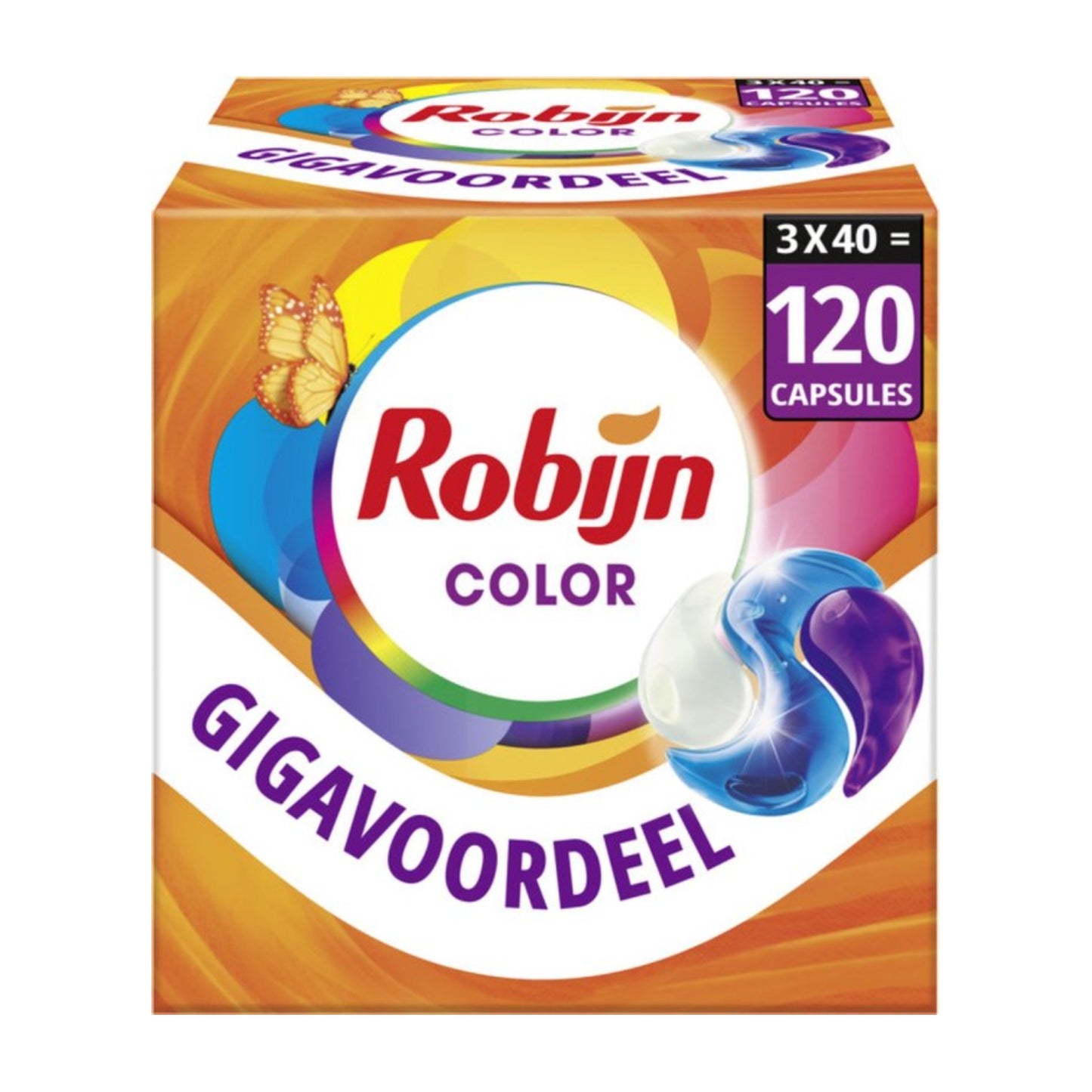 Robijn Classics Color 3-in-1 Wascapsules (40 Wasbeurten) 3 Stuks - van Robijn - Nu verkrijgbaar bij Mijn Voordeelshop!