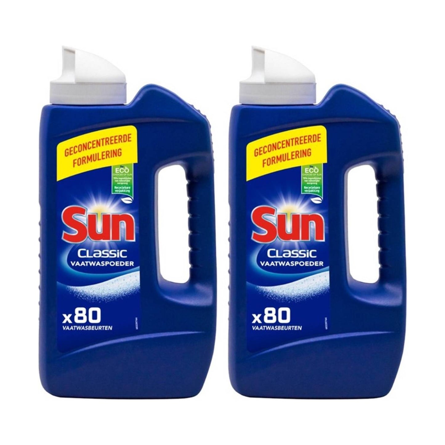 Sun Vaatwaspoeder Fles (1,36 kilo)(80 Wasbeurten) 2 Stuks - van SUN - Nu verkrijgbaar bij Mijn Voordeelshop!