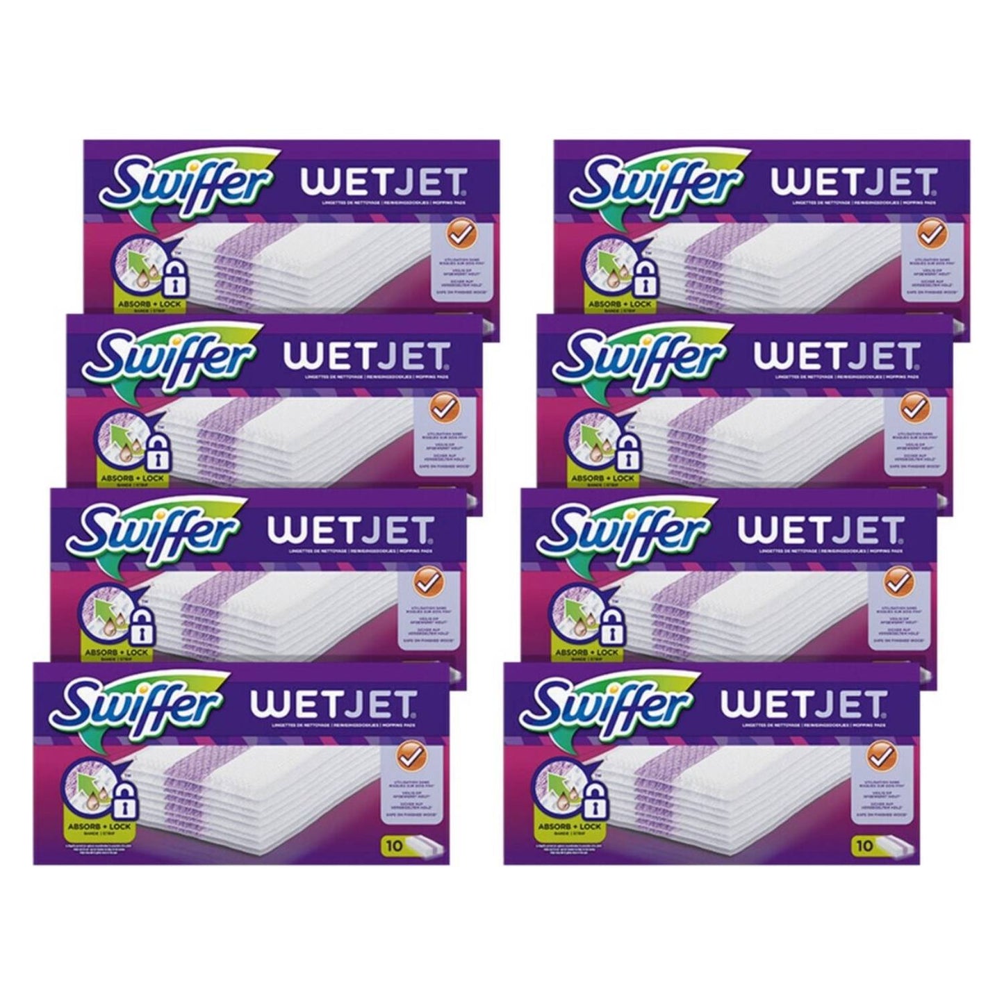 Swiffer Wetjet Absorberende Doekjes Navullingen (12 Stuks) 8 Doosjes - van Swiffer - Nu verkrijgbaar bij Mijn Voordeelshop!