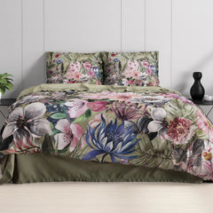 Dreamhouse Nature Aurelie Groen Dekbedovertrek - van Dreamhouse - Nu verkrijgbaar bij Mijn Voordeelshop!