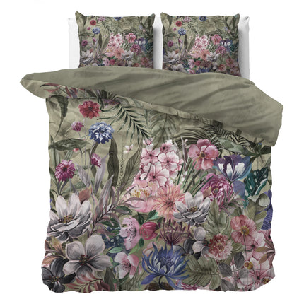 Dreamhouse Nature Aurelie Groen Dekbedovertrek 220 - van Dreamhouse - Nu verkrijgbaar bij Mijn Voordeelshop!