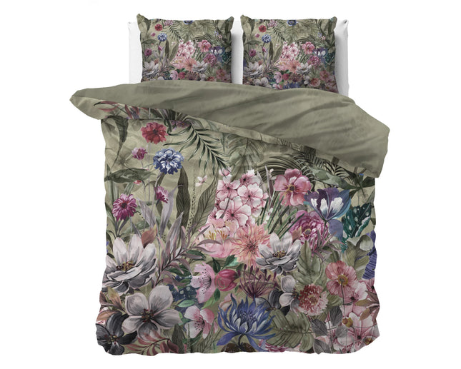 Dreamhouse Nature Aurelie Groen Dekbedovertrek 220 - van Dreamhouse - Nu verkrijgbaar bij Mijn Voordeelshop!