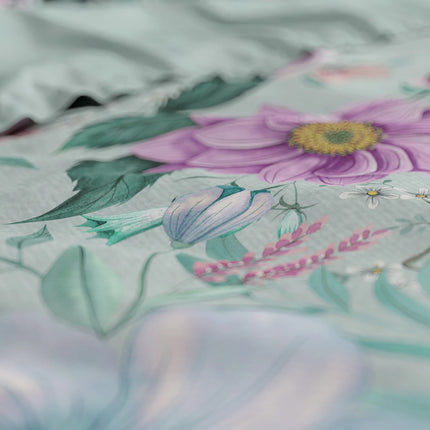 Dreamhouse Nature Flore Blauw Dekbedovertrek - van Dreamhouse - Nu verkrijgbaar bij Mijn Voordeelshop!