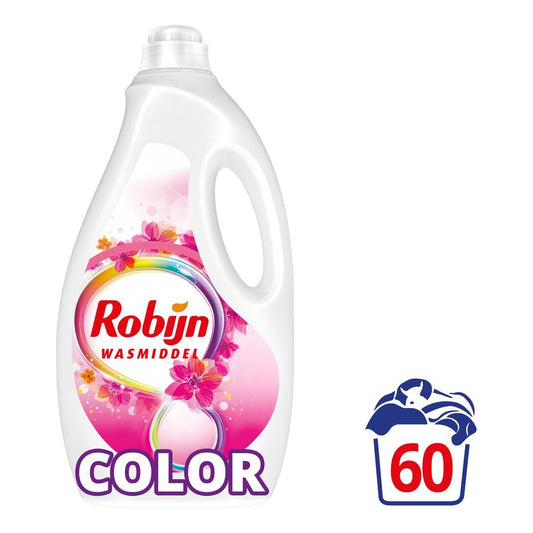 Robijn Color Pink Sensation Vloeibaar Wasmiddel (3 Liter) (60 Wasbeurten) 1 Stuk - van Robijn - Nu verkrijgbaar bij Mijn Voordeelshop!