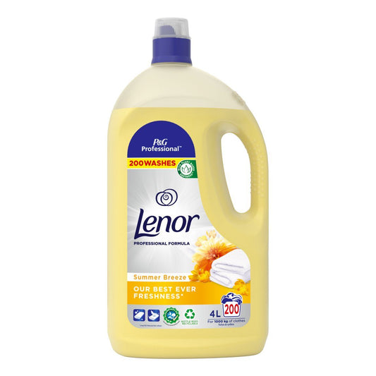 Lenor Professional Wasverzachter Summer Breeze (4 Liter) (200 Wasbeurten) 1 Stuk - van Lenor - Nu verkrijgbaar bij Mijn Voordeelshop!