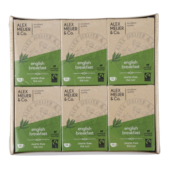 Alex Meijer English Melange Thee - 6 pakjes x 10 zak x 2 gram - van Alex Meijer - Nu verkrijgbaar bij Mijn Voordeelshop!