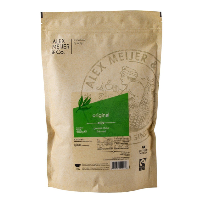 Alex Meijer Thee Los Groen Original (Zak 400 Gram) - van Alex Meijer - Nu verkrijgbaar bij Mijn Voordeelshop!