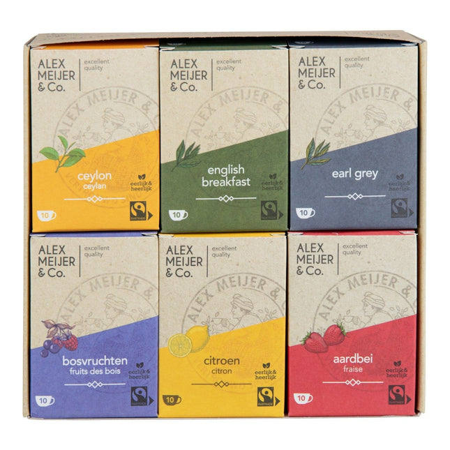 Alex Meijer Assortiment Box (6 pakken x 10 stuks x 1,5 gram) - van Alex Meijer - Nu verkrijgbaar bij Mijn Voordeelshop!