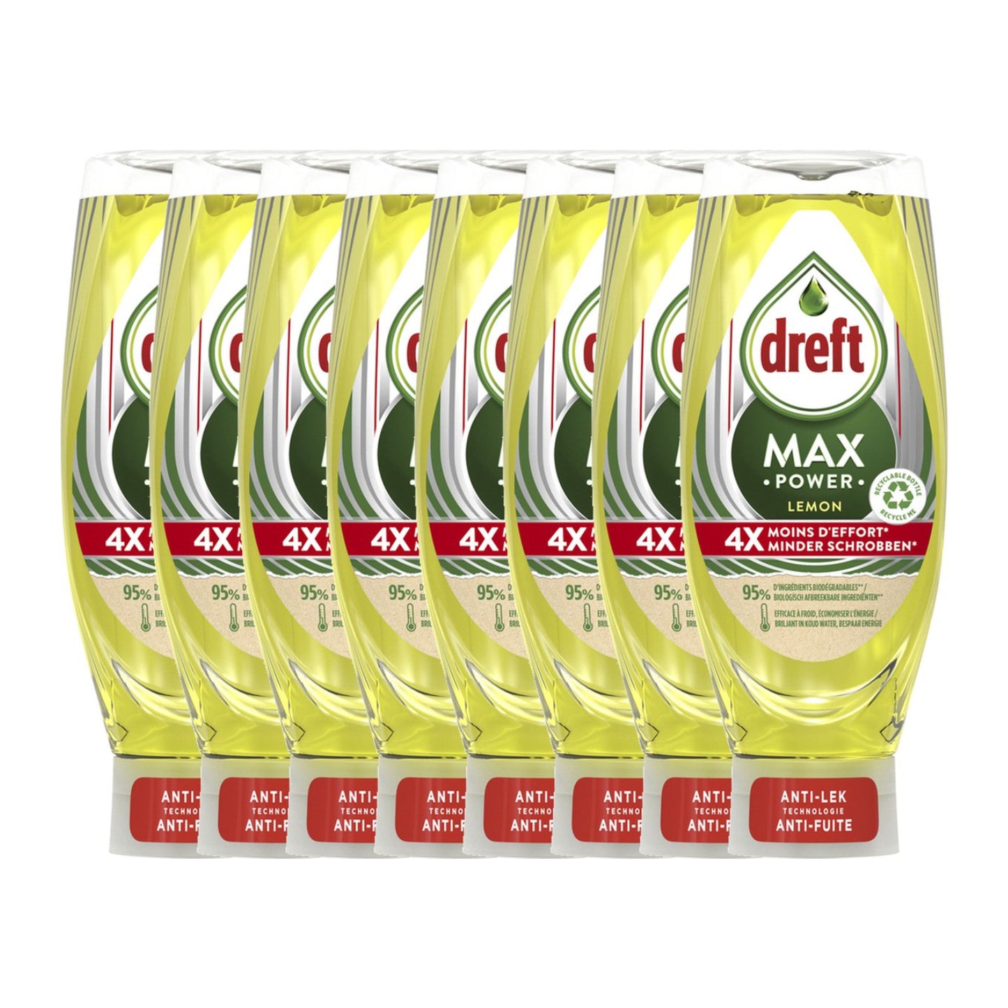 Dreft Max Power Lemon Afwasmiddel (450 ml) 8 Stuks - van Dreft - Nu verkrijgbaar bij Mijn Voordeelshop!