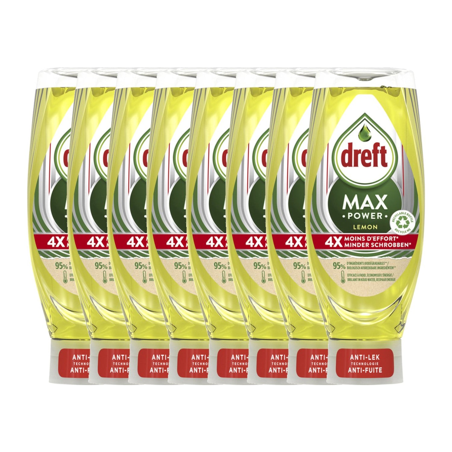 Dreft Max Power Lemon Afwasmiddel (450 ml) 8 Stuks - van Dreft - Nu verkrijgbaar bij Mijn Voordeelshop!