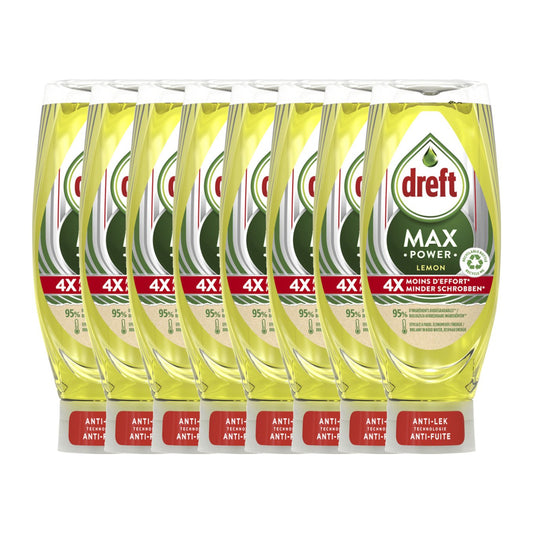 Dreft Max Power Lemon Afwasmiddel (450 ml) 8 Stuks - van Dreft - Nu verkrijgbaar bij Mijn Voordeelshop!