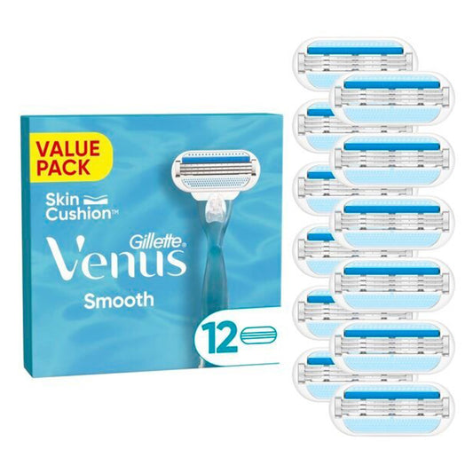 Gillette Venus Smooth Scheermesjes (12 Stuks) - van Gillette - Nu verkrijgbaar bij Mijn Voordeelshop!