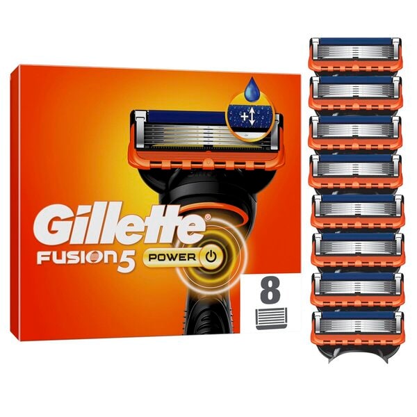Gillette Fusion5 Power Scheermesjes (8 Stuks) - van Gillette - Nu verkrijgbaar bij Mijn Voordeelshop!