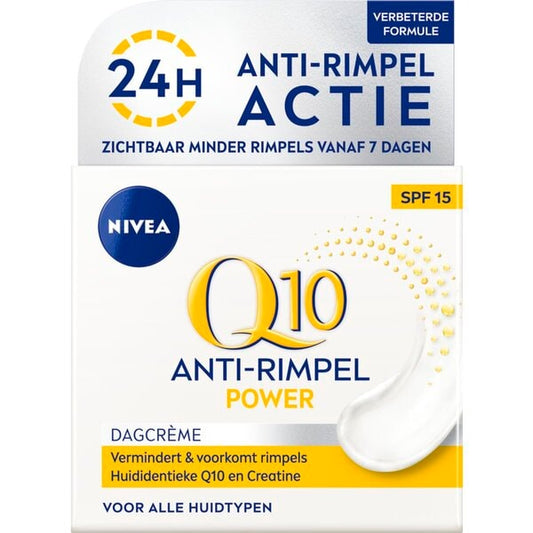 Nivea Q10 Power Anti-Rimpel Dagcrème (50 ml) - van Nivea - Nu verkrijgbaar bij Mijn Voordeelshop!