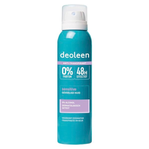Deoleen Sensitive Antitranspirant Spray (150 ml) - van Deoleen - Nu verkrijgbaar bij Mijn Voordeelshop!